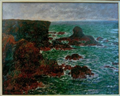 Lion Rock, Belle-Ile-en-Mer (Der Löwenfelsen. Belle-Il by Claude Monet