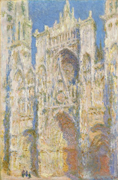 Rouen Katedrali, Batı Cephesi, Güneş Işığı by Claude Monet