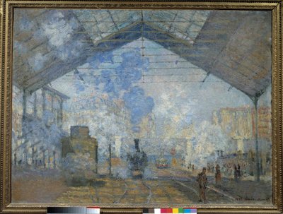 Aziz Lazare tren istasyonu by Claude Monet