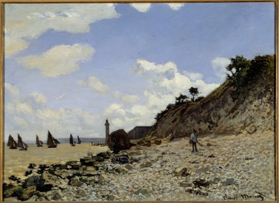 Claude Monet (1840-1926) 1864-1866 Los Angeles tarafından Honfleur Tablosunda Deniz Kenarı. Country Museum of Art - Honfleur