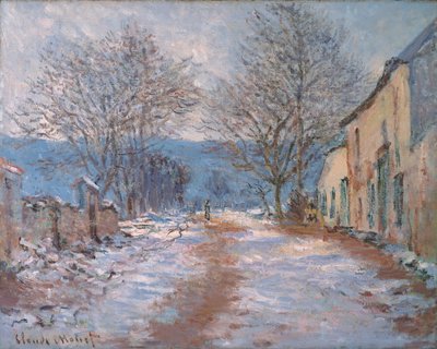 Limetz'de Kar; Limetz'de kar etkisi, 1886 by Claude Monet