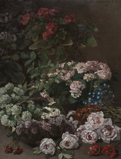 Bahar çiçekleri by Claude Monet
