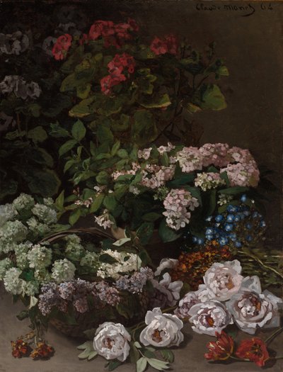 Bahar çiçekleri by Claude Monet