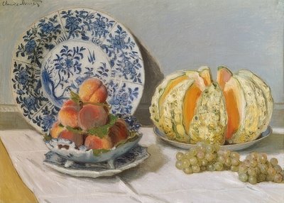 Kavun ile natürmort. 1872 by Claude Monet
