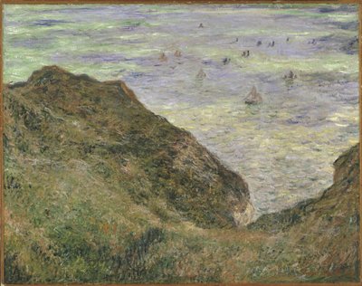 Sur la falaise a Pourville - Pourville uçurumunda - Monet, Claude (1840-1926) - 1882 - Tuval üzerine yağlı boya - 64x82 - Nationalmuseum Stockholm by Claude Monet