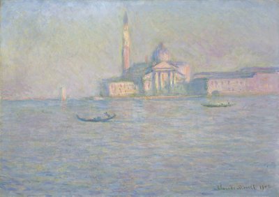 San Giorgio Maggiore Kilisesi, Venedik (tuval üzerine yağlıboya) by Claude Monet