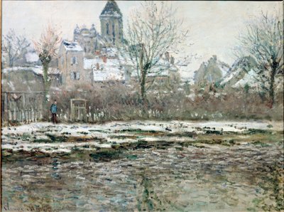 Vetheuil'deki Kilise Kar Altında by Claude Monet
