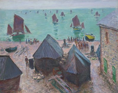 Teknelerin Ayrılışı, Etretat, 1885. by Claude Monet