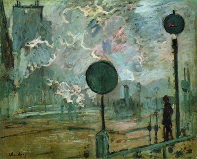 Gare Saint Lazare Le Signal by Claude Monet