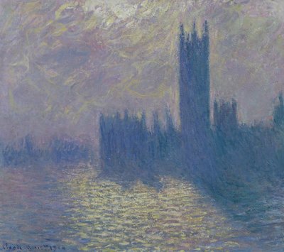 Parlamento Binaları, Fırtınalı Gökyüzü, 1904 by Claude Monet