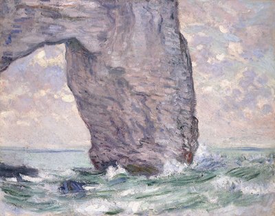 Aşağıdan görülen Manneporte, 1883 by Claude Monet