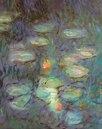 Nympheas: Sabah (detay) by Claude Monet