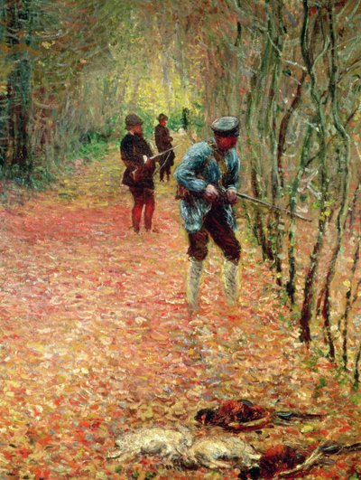The Shoot, 1876, 82390 detayı by Claude Monet