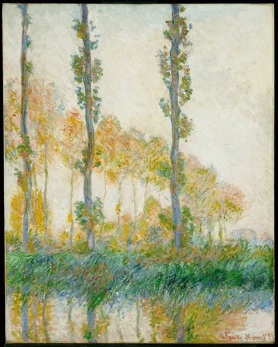 Üç Ağaç, Sonbahar, 1891 by Claude Monet