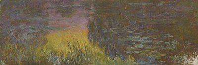 Nilüferler - Batan Güneş by Claude Monet