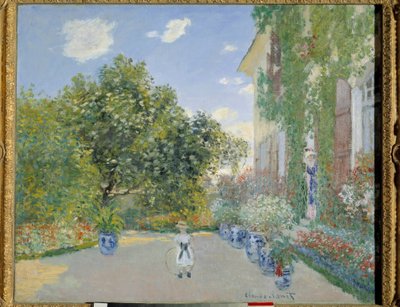 Sanatçının 1872'de Argenteuil'deki evi (tuval üzerine yağlı boya) by Claude Monet