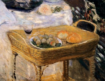 Öğle yemeği, Monet bahçesini Argenteuil 9detayında gösteren dekoratif panel) by Claude Monet