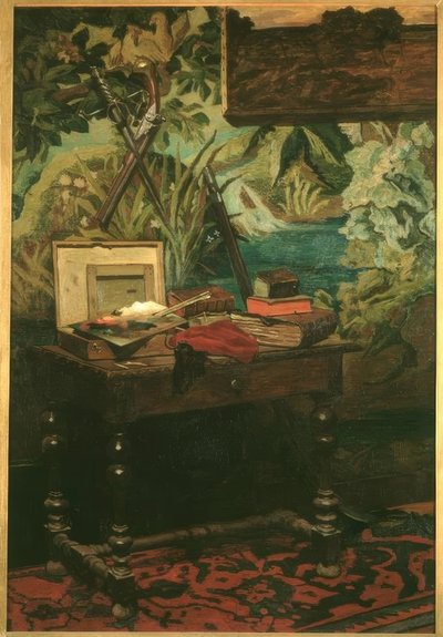 Bir atölye köşesi by Claude Monet
