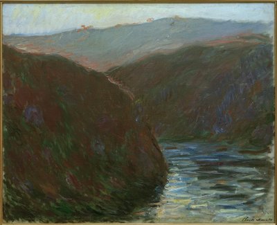 Creuse vadisi, akşam etkisi by Claude Monet