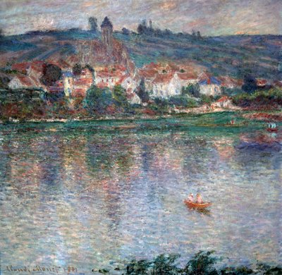 Vétheuil Köyü, 1901 by Claude Monet