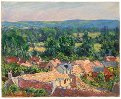Giverny köyünden bir görünüm, 1886 by Claude Monet