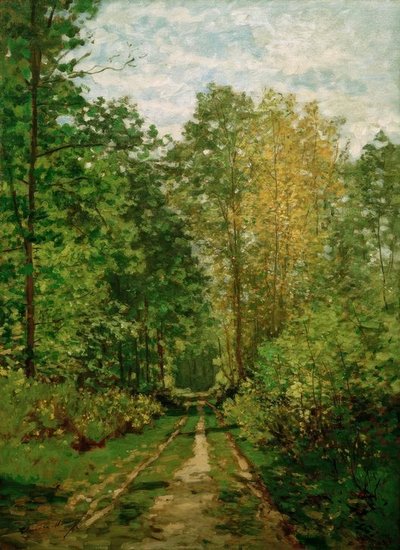Orman yolu by Claude Monet
