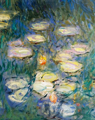 Nilüferler, Claude Monet, detay by Claude Monet