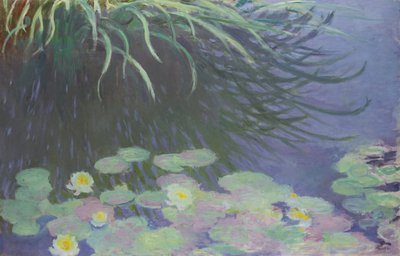 Uzun Otların Yansımalarıyla Nilüferler, 1914-1917 by Claude Monet