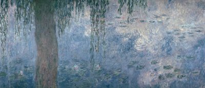 Nilüferler: Ağlayan Söğütlerle Sabah, 1914-18 (sağ kısım) by Claude Monet