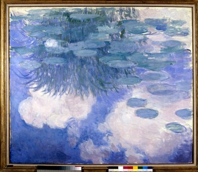 Bulut efektli nilüferler, c. 1914-1917 (tuval üzerine yağlı boya) by Claude Monet