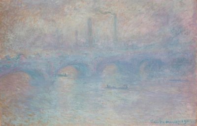 Waterloo Köprüsü. Sis etkisi by Claude Monet