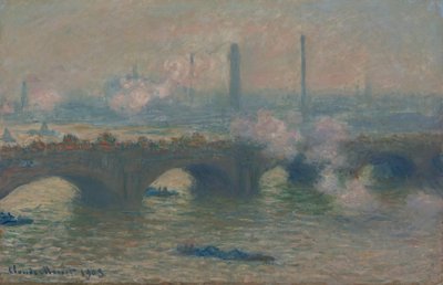 Waterloo Köprüsü, Gri Gün, 1903. by Claude Monet