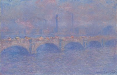 Waterloo Köprüsü, Güneş Işığı Etkisi by Claude Monet