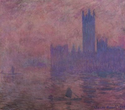 Westminster kulesi by Claude Monet