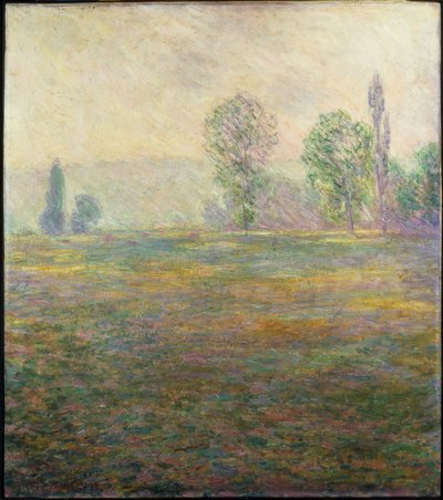 Giverny yakınlarındaki çayır by Claude Monet