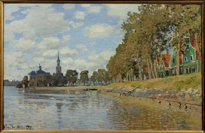 Zaandam. 1871. (0.48 x 0.73 cm) Hollanda manzarası. Claude Monet (1840-1926) tarafından Tuval Üzerine Yağlıboya. Oresay Müzesi. by Claude Monet