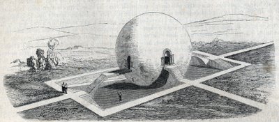 Claude Nicolas Ledoux (1736-1806) tarafından bir çiftlik bekçi evi projesi. by Claude Nicolas Ledoux
