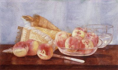 Şeftali ile natürmort by Claude Raguet Hirst