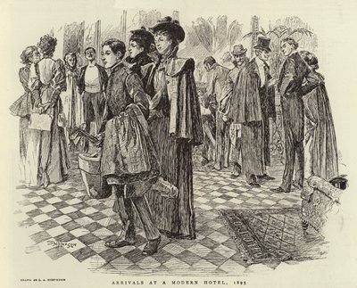 Modern Bir Otele Gelenler, 1895 by Claude Shepperson