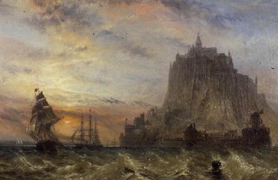 Mont St. Michel, Normandiya by Claude T. Stanfield Moore