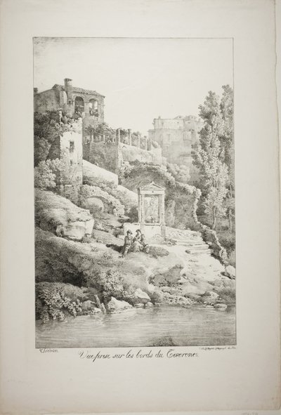 Teverone Kıyılarından Görünüm by Claude Thienon