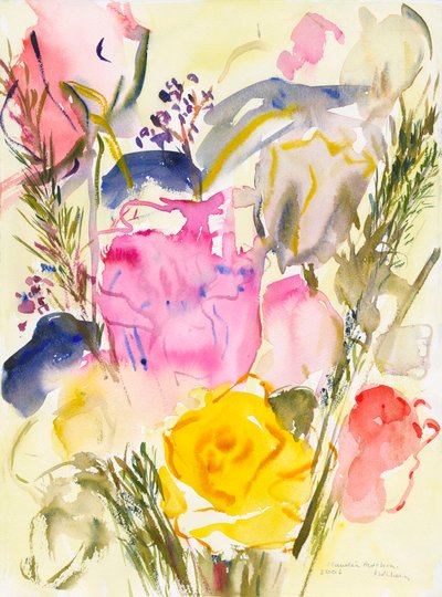 Güller, 2006, (kağıt üzerine sulu boya) by Claudia Hutchins Puechavy