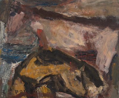 İki İnek, 20. yüzyıl (tuval üzerine yağlı boya) by Clayton S. Price