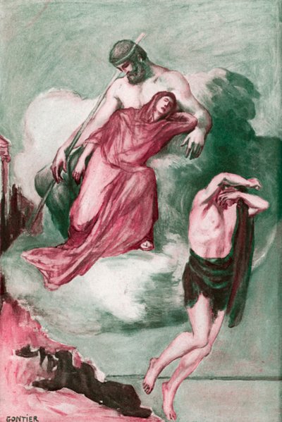 Illustration for the Iliad by Homer  by Clement Goutier