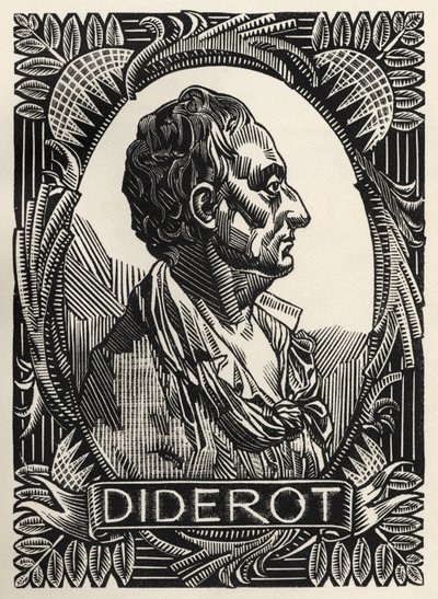 Denis Diderot (gravür) by Clement Serveau