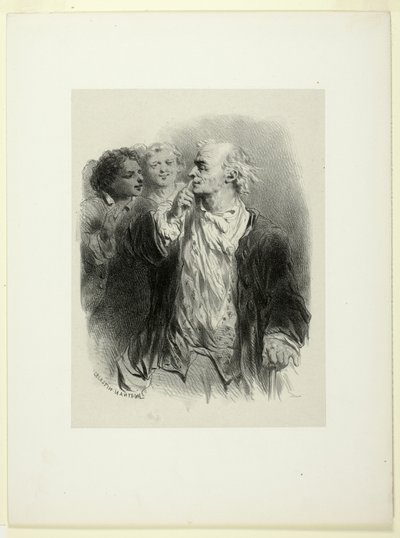 Bir Beyefendi ve İki Sahabe by Célestin Nanteuil