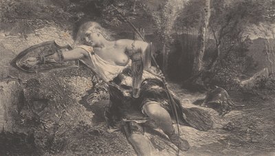 Klorinde, 1847. by Célestin Nanteuil