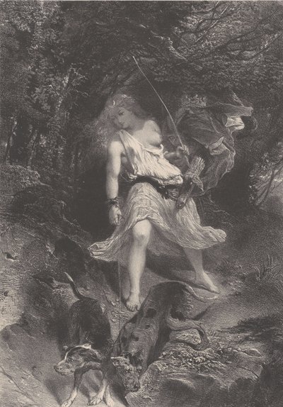 Diana, ca. 1830-70. by Célestin Nanteuil