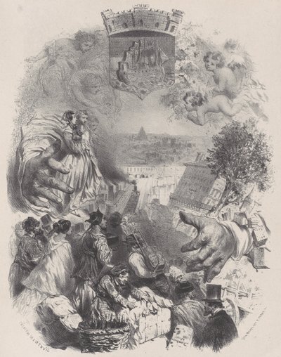 Antik ve Modern Sanatçılar için Başlık Sayfası, Cilt. IX, yaklaşık 1848-62. by Célestin Nanteuil