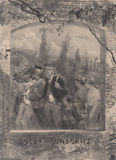 İki Asker, ca. 1830-70. by Célestin Nanteuil